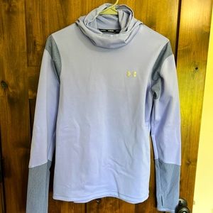 Women’s Nike running long sleeve with face cover. Light purple, worn once!